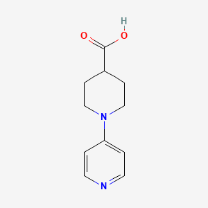 Chemical structure of 1-(Pyridin-4-yl)piperidine-4-carboxylic acid