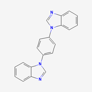 Chemical structure of 1,4-Bis(1H-benzo[d]imidazol-1-yl)benzene