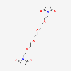 Chemical structure of 1,1'-(3,6,9,12-Tetraoxatetradecane-1,14-diyl)bis(1H-pyrrole-2,5-dione)