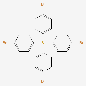 Chemical structure of Tetrakis(4-bromophenyl)silane
