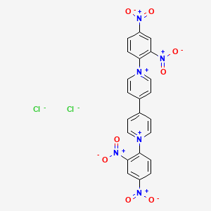 Chemical structure of 1,1'-Bis(2,4-dinitrophenyl)-4,4'-bipyridinium dichloride