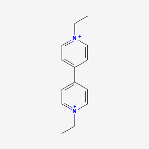 Chemical structure of 1,1'-Diethyl-[4,4'-bipyridine]-1,1'-diium