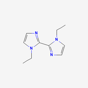 Chemical structure of 1,1'-Diethyl-1H,1'H-2,2'-biimidazole