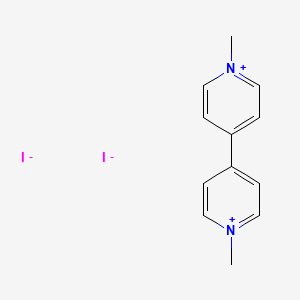Chemical structure of 1,1'-Dimethyl-4,4'-bipyridin-1-ium diiodide