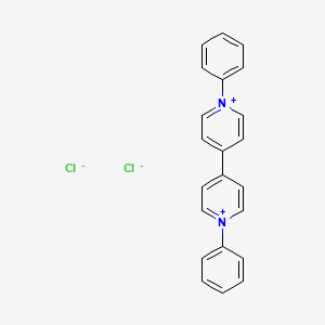 Chemical structure of 1,1'-Diphenyl-4,4'-bipyridinium Dichloride