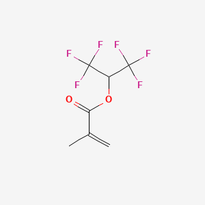Chemical structure of 1,1,1,3,3,3-Hexafluoro-2-propyl methacrylate