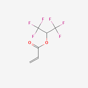 Chemical structure of Hexafluoroisopropyl acrylate