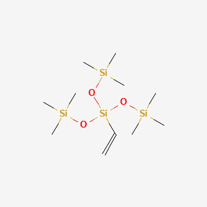Chemical structure of 1,1,1,5,5,5-Hexamethyl-3-((trimethylsilyl)oxy)-3-vinyltrisiloxane