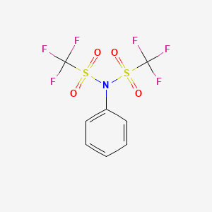 Chemical structure of Phenyl triflimide