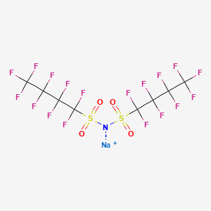 Chemical structure of 1,1,2,2,3,3,4,4,4-Nonafluoro-N-((perfluorobutyl)sulfonyl)butane-1-sulfonamide, sodium salt