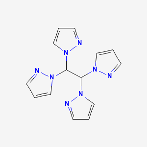 Chemical structure of 1,1,2,2-Tetra(1H-pyrazol-1-yl)ethane