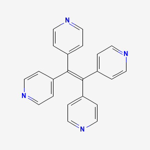 Chemical structure of 1,1,2,2-Tetra(pyridin-4-yl)ethene