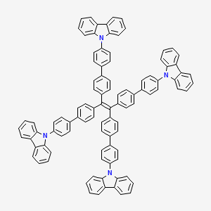 Chemical structure of 1,1,2,2-Tetrakis(4'-(9H-carbazol-9-yl)-[1,1'-biphenyl]-4-yl)ethene