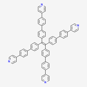 Chemical structure of 1,1,2,2-Tetrakis(4'-(pyridin-4-yl)-[1,1'-biphenyl]-4-yl)ethene