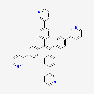 Chemical structure of 1,1,2,2-Tetrakis(4-(pyridin-3-yl)phenyl)ethene