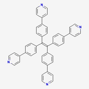 Chemical structure of 1,1,2,2-Tetrakis(4-(pyridin-4-yl)phenyl)ethene