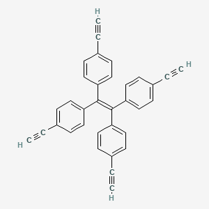 Chemical structure of 1,1,2,2-Tetrakis(4-ethynylphenyl)ethene