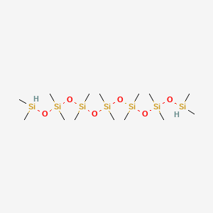 Chemical structure of 1,1,3,3,5,5,7,7,9,9,11,11,13,13-Tetradecamethylheptasiloxane