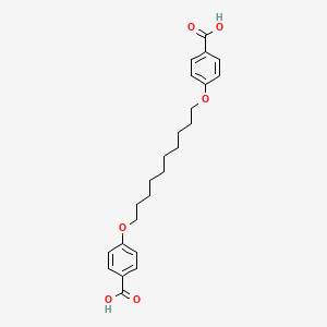 Chemical structure of 1,10-Bis(4-carboxyphenoxy)decane