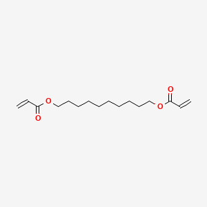 Chemical structure of 2-Propenoic acid, 1,1'-(1,10-decanediyl) ester