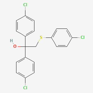 Chemical structure of 1,1-Bis(4-chlorophenyl)-2-((4-chlorophenyl)thio)ethanol