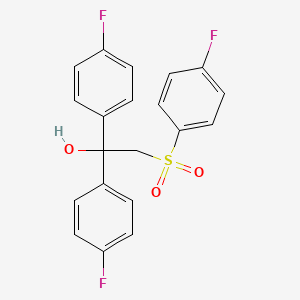 Chemical structure of 1,1-Bis(4-fluorophenyl)-2-((4-fluorophenyl)sulfonyl)ethanol