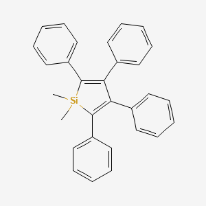 Chemical structure of 1,1-Dimethyl-2,3,4,5-tetraphenylsilole