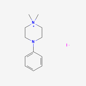 Chemical structure of 1,1-Dimethyl-4-phenylpiperazinium iodide