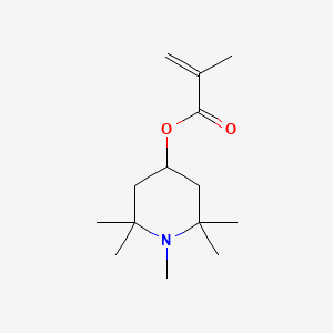 Chemical structure of 1,2,2,6,6-Pentamethyl-4-piperidyl methacrylate(stabilizedwithMEHQ)