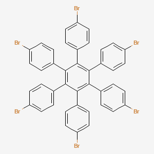 Chemical structure of Hexakis(4-bromophenyl)benzene
