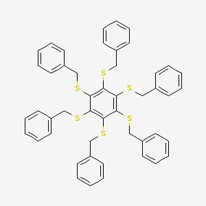 Chemical structure of Hexakis(benzylthio)benzene
