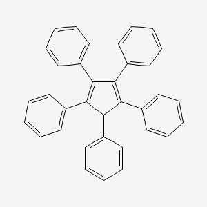 Chemical structure of 1,2,3,4,5-Pentaphenyl-1,3-cyclopentadiene