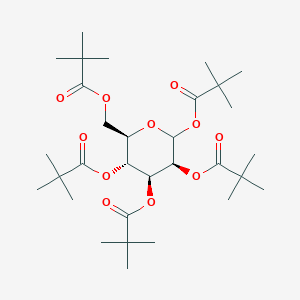 Chemical structure of 1,2,3,4,6-Penta-O-pivaloyl-D-mannopyranose