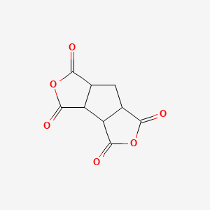 Chemical structure of 1,2,3,4-Cyclopentanetetracarboxylic dianhydride