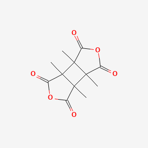 Chemical structure of 1,2,3,4-Tetramethyl-1,2,3,4-cyclobutanetetracarboxylic dianhydride