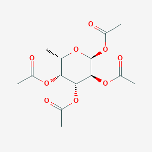 Chemical structure of 1,2,3,4-Tetra-O-acetyl-a-L-fucopyranose
