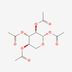 Chemical structure of Lyxopyranose, tetraacetate