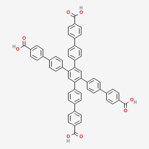 Chemical structure of 1,2,4,5-Tetra(biphenylcarboxylic acid)-benzene