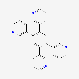 Chemical structure of 1,2,4,5-Tetra(pyridin-3-yl)benzene