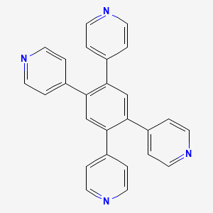 Chemical structure of 1,2,4,5-Tetra(pyridin-4-yl)benzene