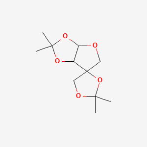Chemical structure of 1,2:3,5-Di-O-isopropylidene-α-D-apiose