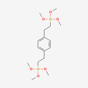 Chemical structure of 1,2-Bis(2-(trimethoxysilyl)ethyl)benzene