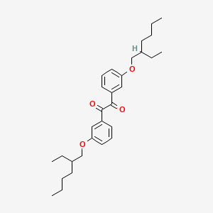Chemical structure of 1,2-Bis(3-(2-ethylhexyloxy)phenyl)ethane-1,2-dione