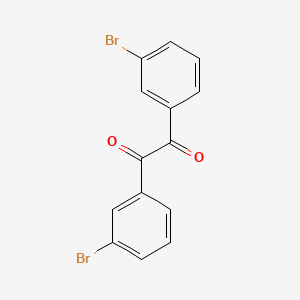Chemical structure of 1,2-Bis(3-bromophenyl)ethane-1,2-dione