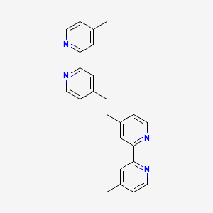Chemical structure of 1,2-Bis(4'-methyl-2,2'-bipyridin-4-yl)ethane