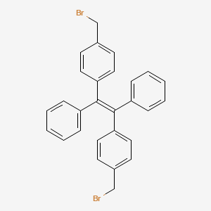 Chemical structure of 1,2-Bis(4-(bromomethyl)phenyl)-1,2-diphenylethene