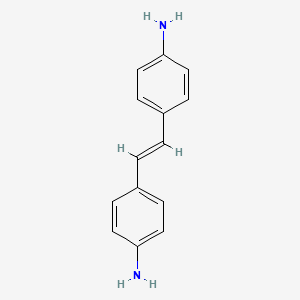 Chemical structure of 1,2-Bis(4-aminophenyl)ethylene