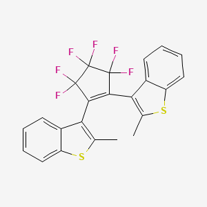 Chemical structure of 1,2-Bis[2-methylbenzo[b]thiophen-3-yl]-3,3,4,4,5,5-hexafluoro-1-cyclopentene
