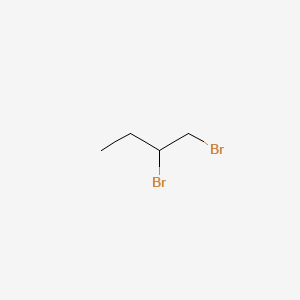 Chemical structure of 1,2-Dibromobutane