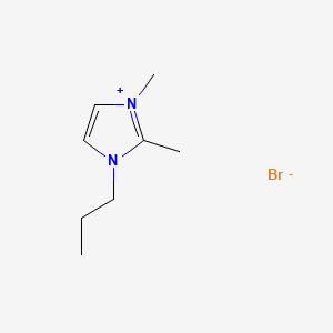 Chemical structure of 1,2-Dimethyl-3-propylimidazolium bromide